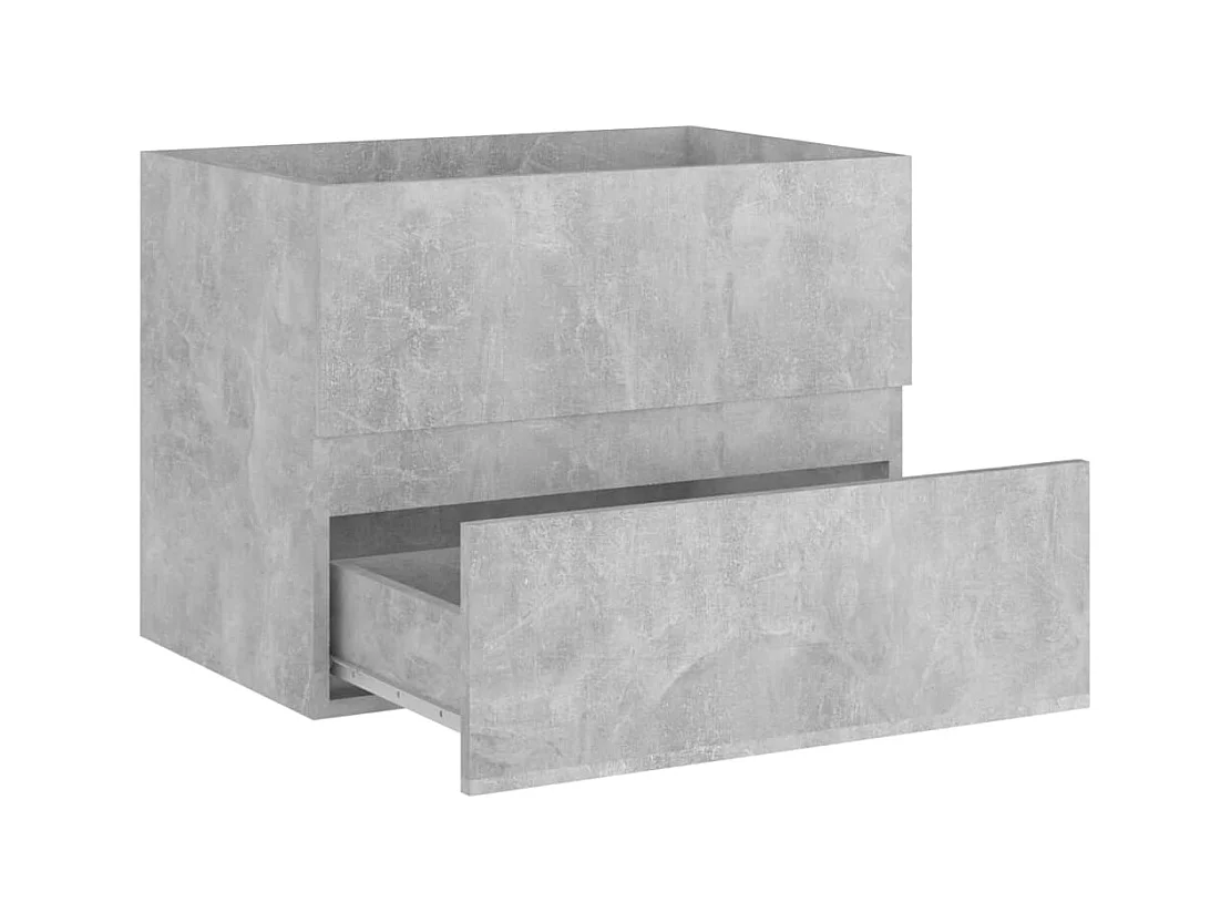 Waschbeckenunterschrank Betongrau 60x38,5x45 cm Holzwerkstoff
