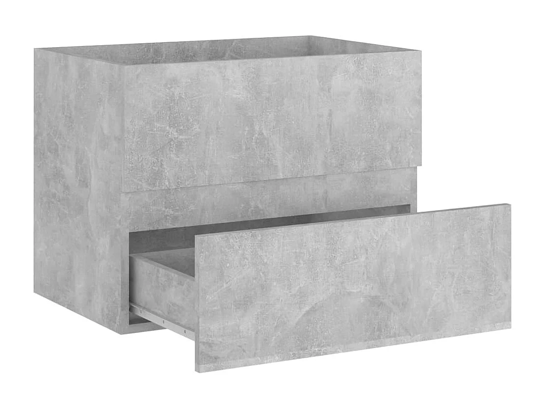 Waschbeckenunterschrank Betongrau 60x38,5x45 cm Holzwerkstoff