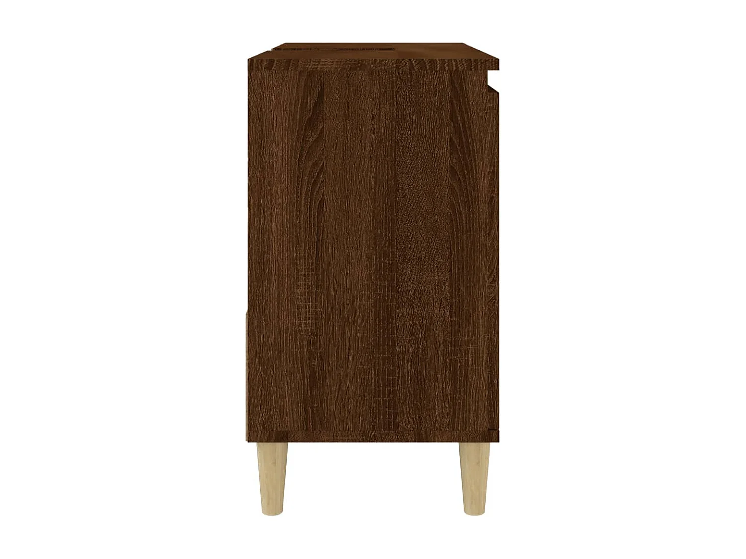 Armoire de bain chêne marron 65x33x60 cm bois d'ingénierie