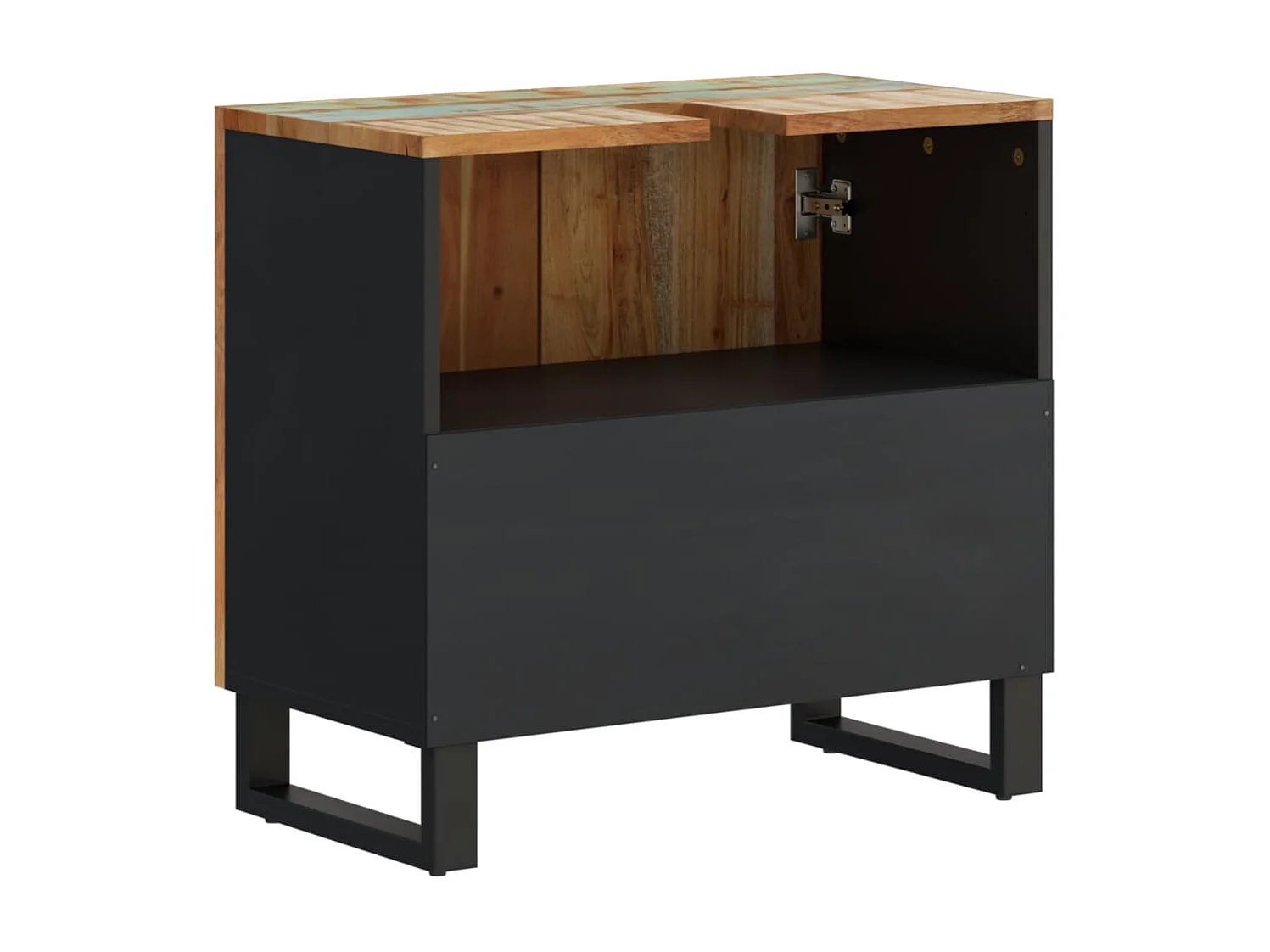 Waschbeckenunterschrank 62x33x58 cm aus Altholz und Holzwerkstoff