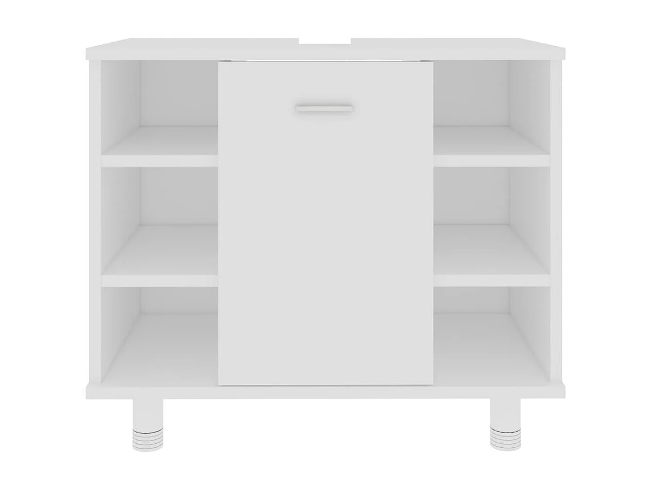 Badezimmerschrank Weiß 60x32x53,5 cm Holzwerkstoff