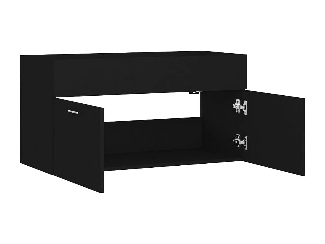 Mobile lavabo Nero 90x38,5x46 cm MDF