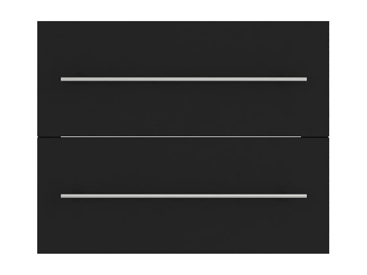 Armário para pia preto 60x38,5x48 cm Madeira trabalhada