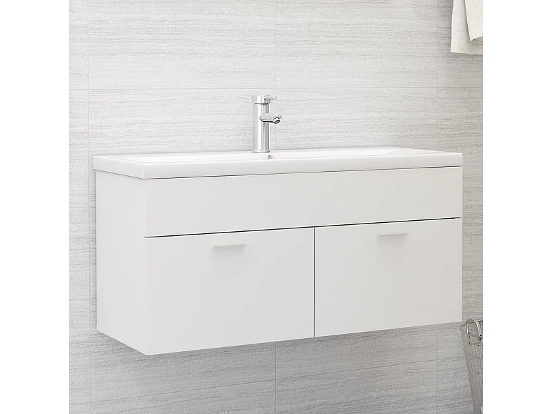 Mobile lavabo Bianco 100x38,5x46 cm MDF