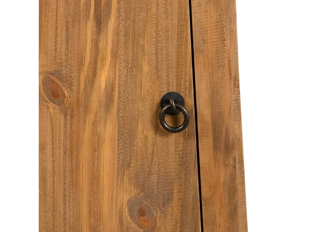 Armoire latérale de salle de bain Pin massif 42x23x70 cm