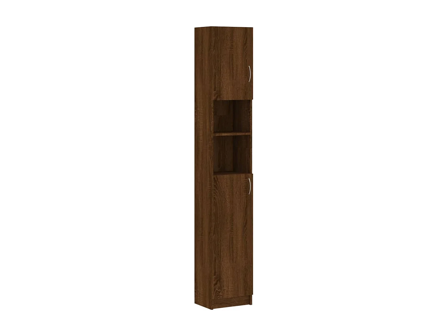 Badezimmerschrank Braune Eiche 32x25,5x190 cm Holzwerkstoff