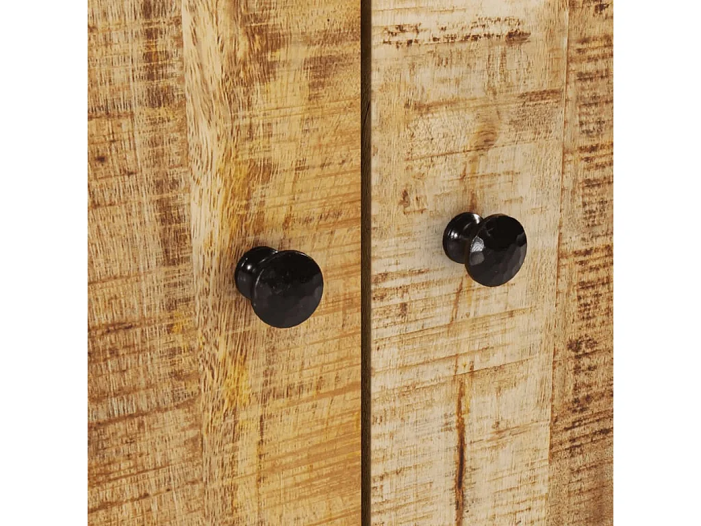 Spoelbak 62x33x58 cm mangohout en samengesteld hout