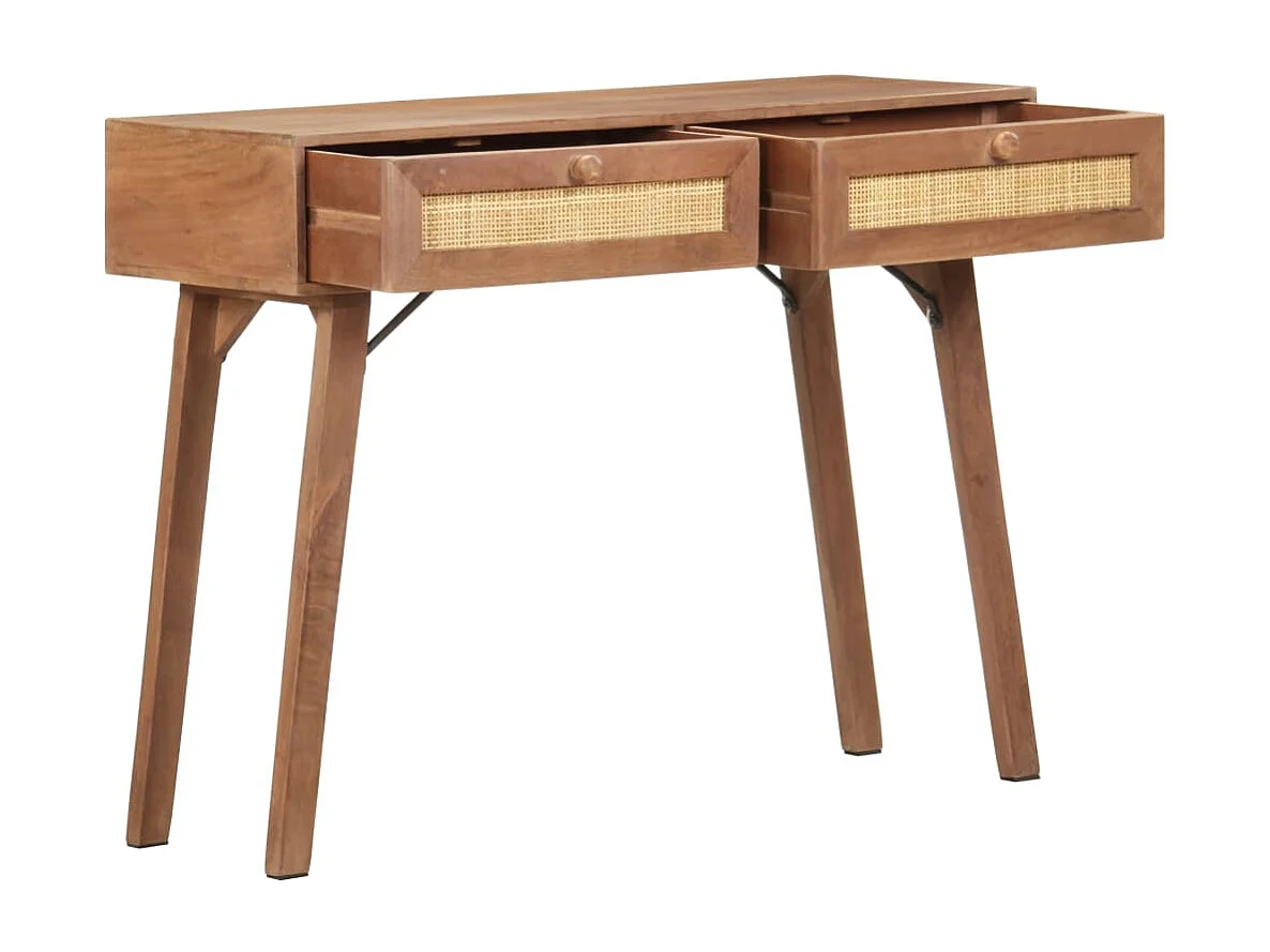 Konsolentisch 100x35x76 cm Massives Mangoholz