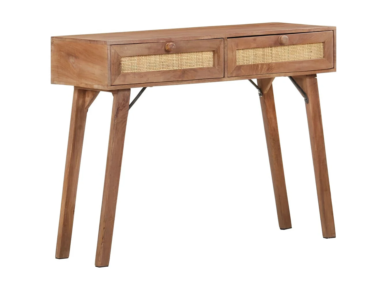 Konsolentisch 100x35x76 cm Massives Mangoholz