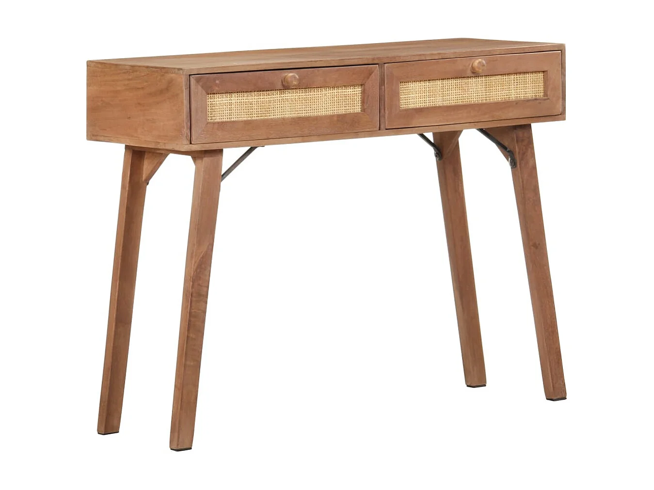 Konsolentisch 100x35x76 cm Massives Mangoholz