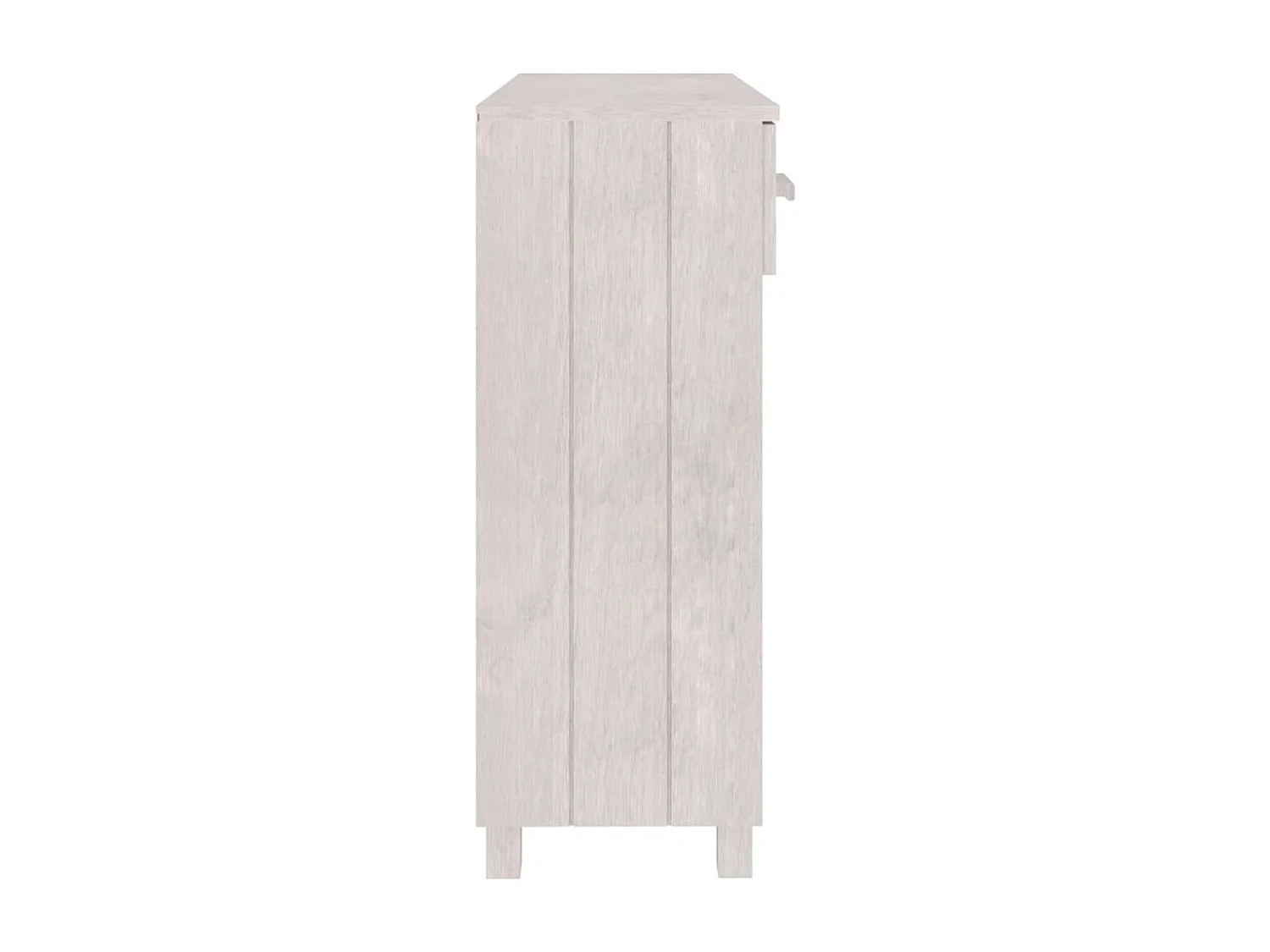 Tavolo consolle HAMAR bianco 90x35x90 cm Legno di pino massiccio