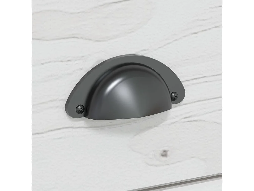 BODO weißer Konsolentisch 90x34,5x73 cm aus massivem Kiefernholz