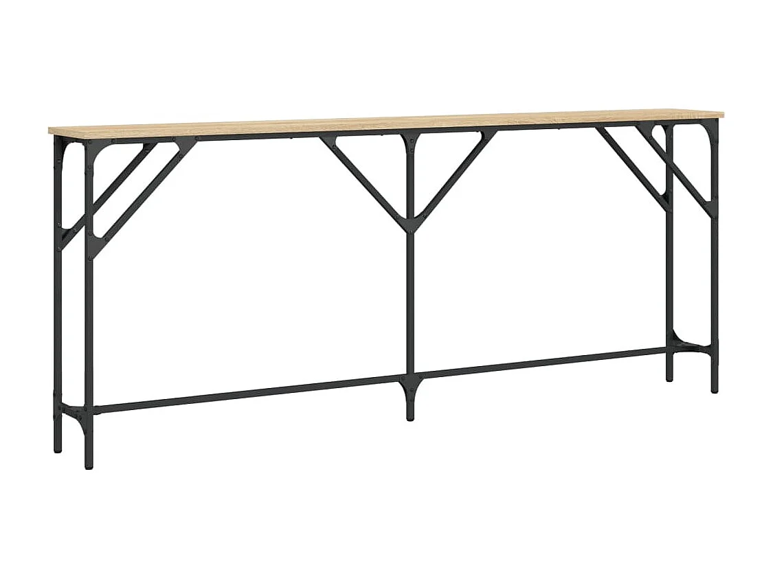 Table console chêne sonoma 180x23x75 cm bois d'ingénierie
