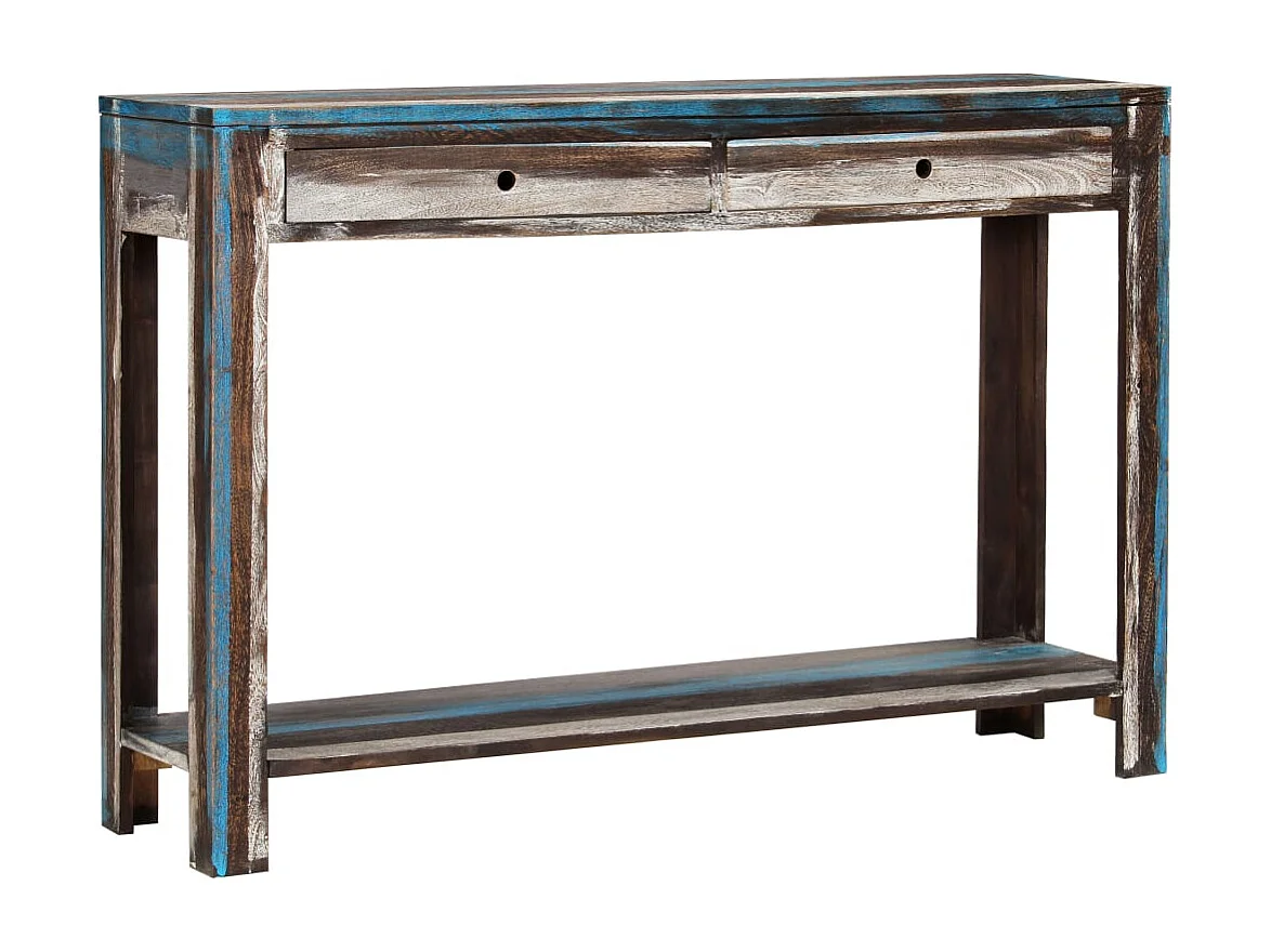 Vintage massief houten consoletafel 118 x 30 x 80 cm