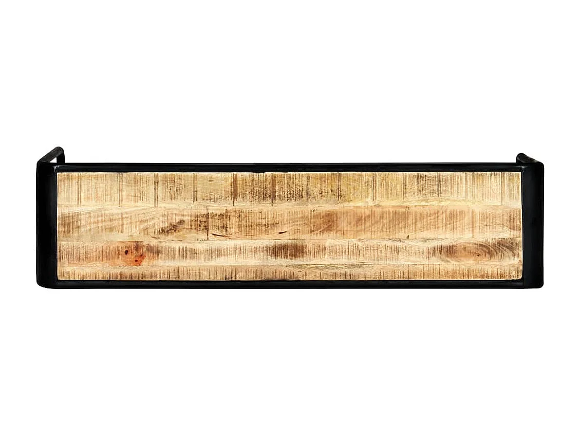 Mesa consola 140 x 35 x 76 cm Madeira de mangueira maciça crua