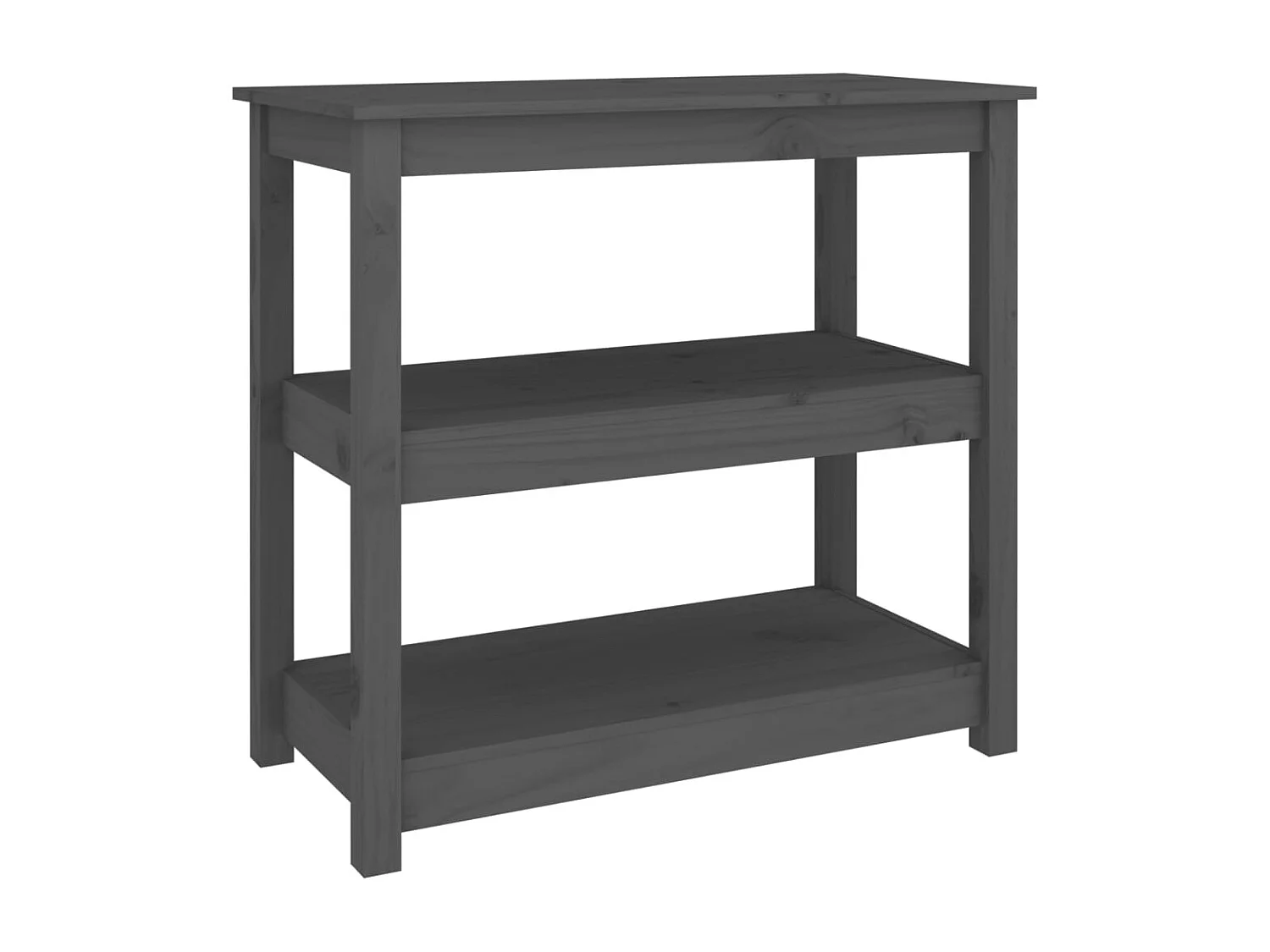 Consoletafel Grijs 80x40x74 cm Massief grenenhout