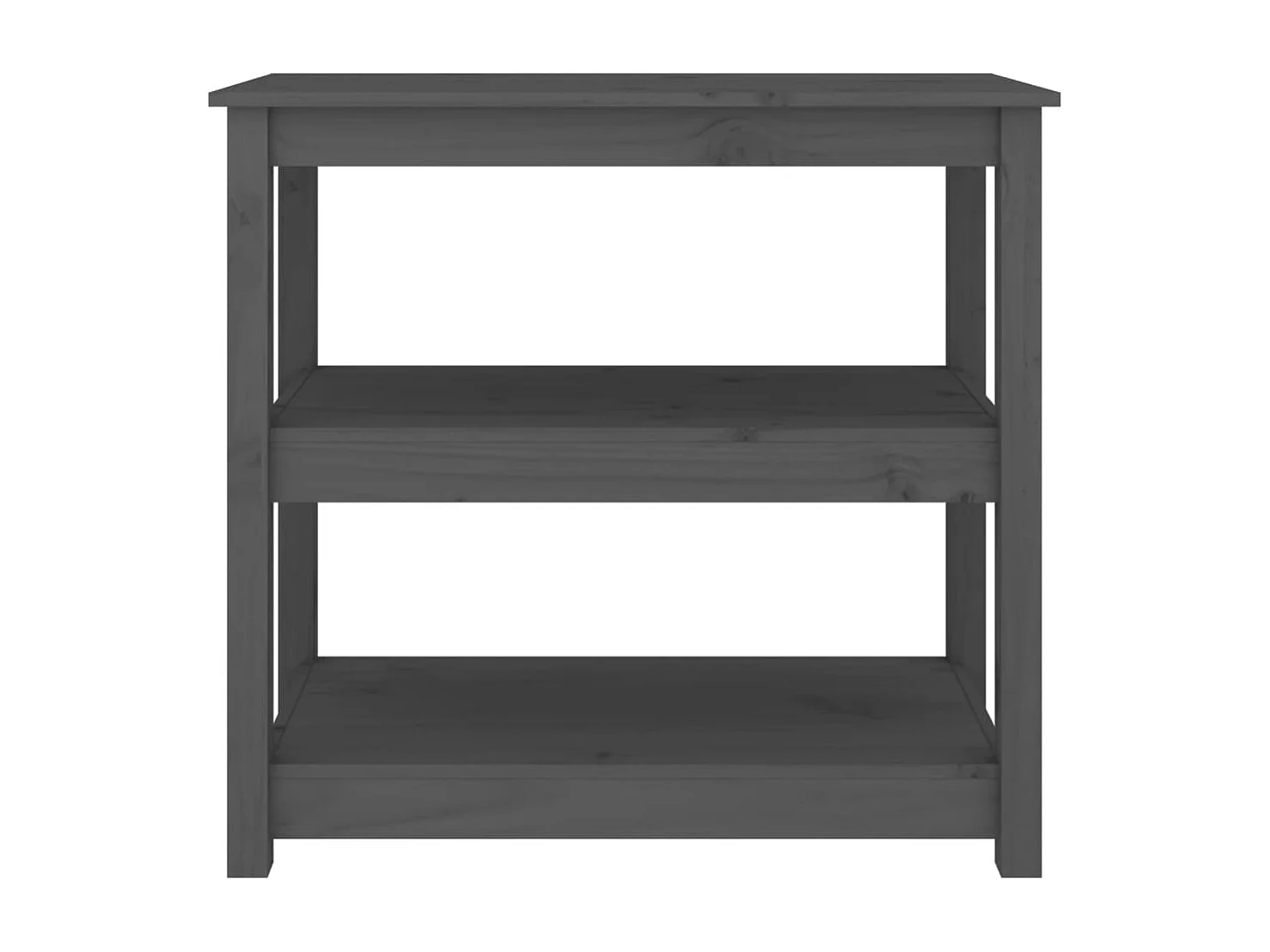 Consoletafel Grijs 80x40x74 cm Massief grenenhout