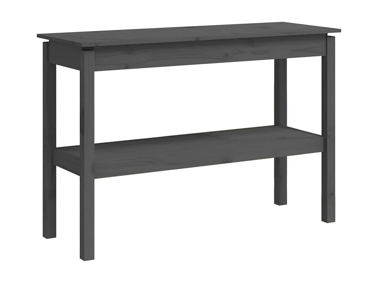 Consoletafel Grijs 110x40x75 cm Massief grenenhout