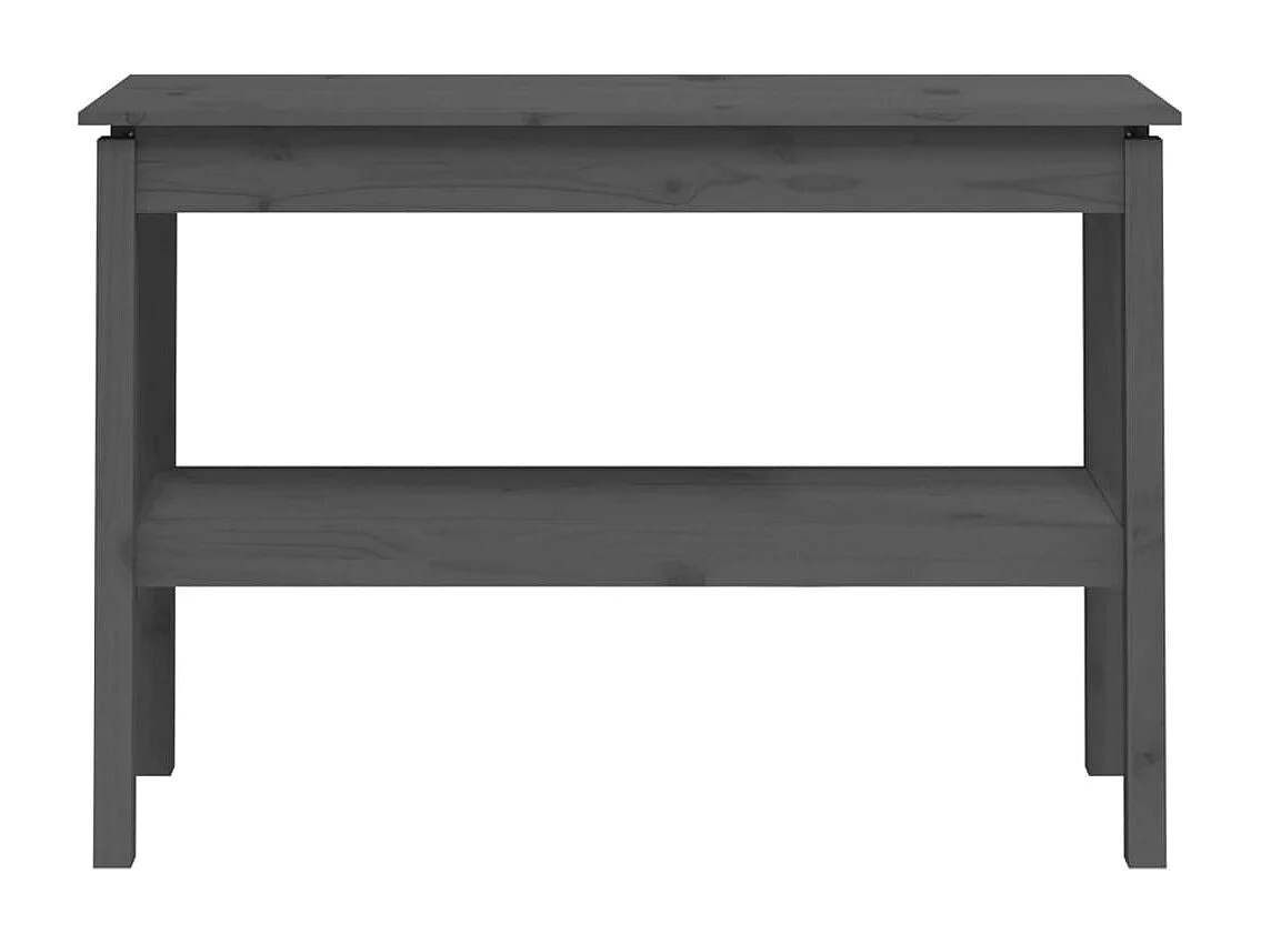 Consoletafel Grijs 110x40x75 cm Massief grenenhout