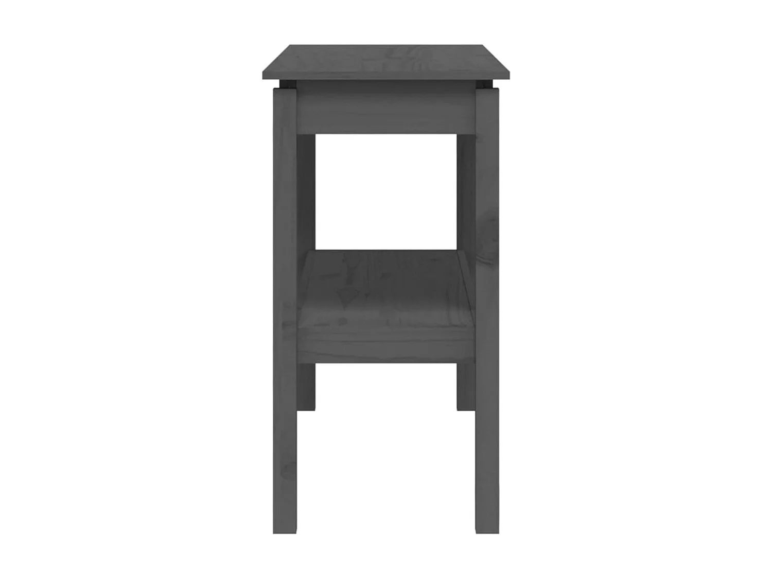 Consoletafel Grijs 110x40x75 cm Massief grenenhout