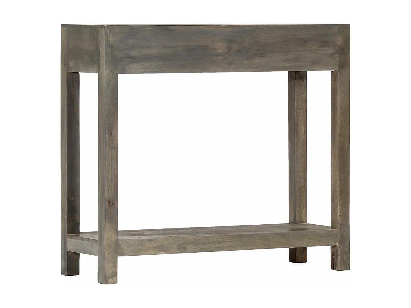 Table console Gris 86 x 30 x 76 cm Bois de manguier massif