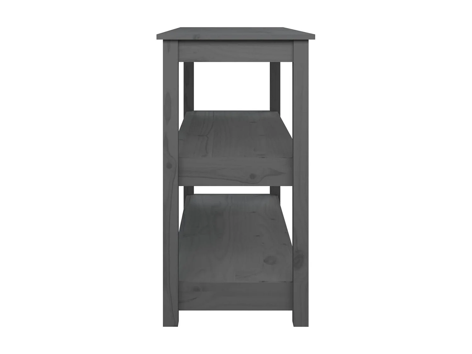 Table console Gris 110x40x74 cm Bois massif de pin