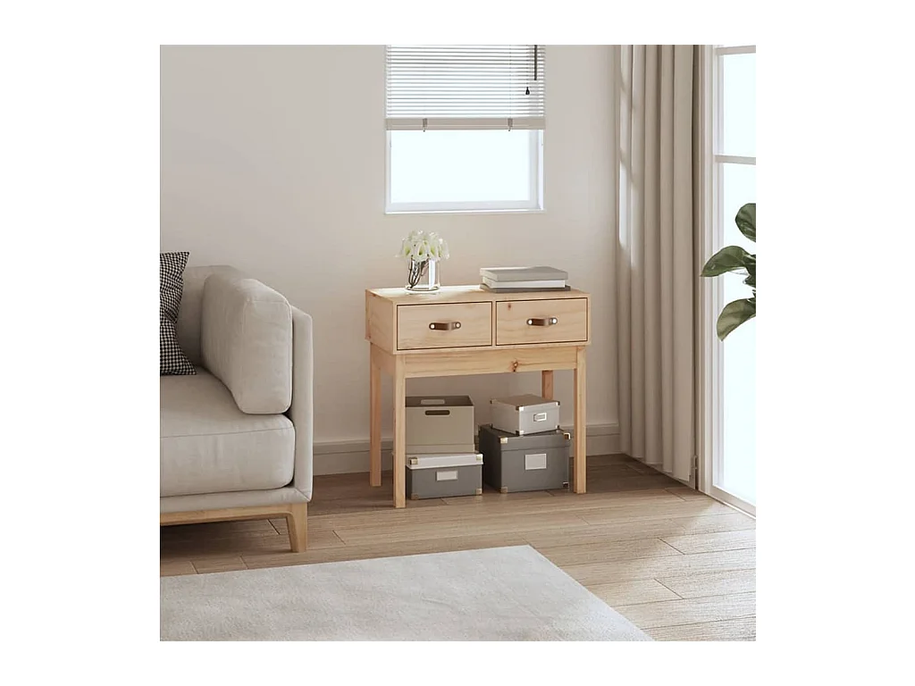 Table console 76,5x40x75 cm Bois massif de pin