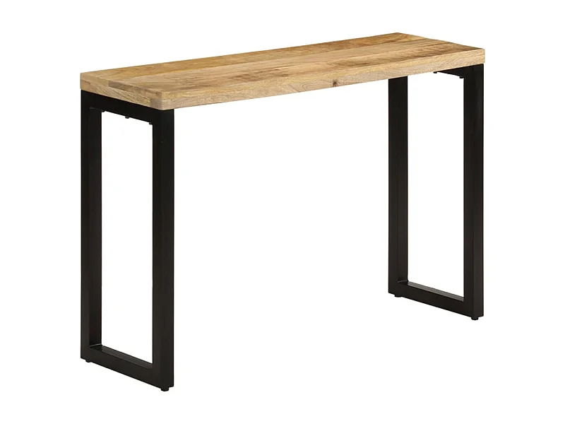 Mesa consola 110x35x76 cm madera maciza de mango en bruto