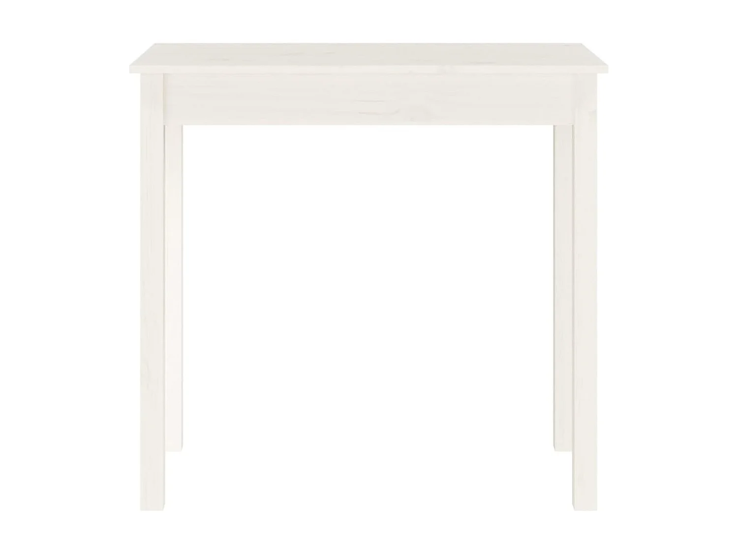 Table console Blanc 80x40x75 cm Bois massif de pin