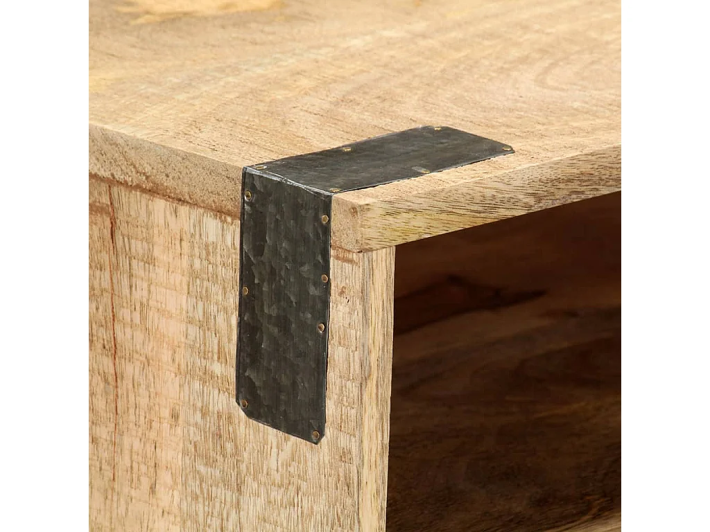 Mesa consola 115x30x76 cm Madera maciza de mango en bruto