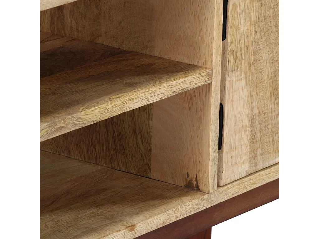 Mesa consola 115x30x76 cm Madera maciza de mango en bruto