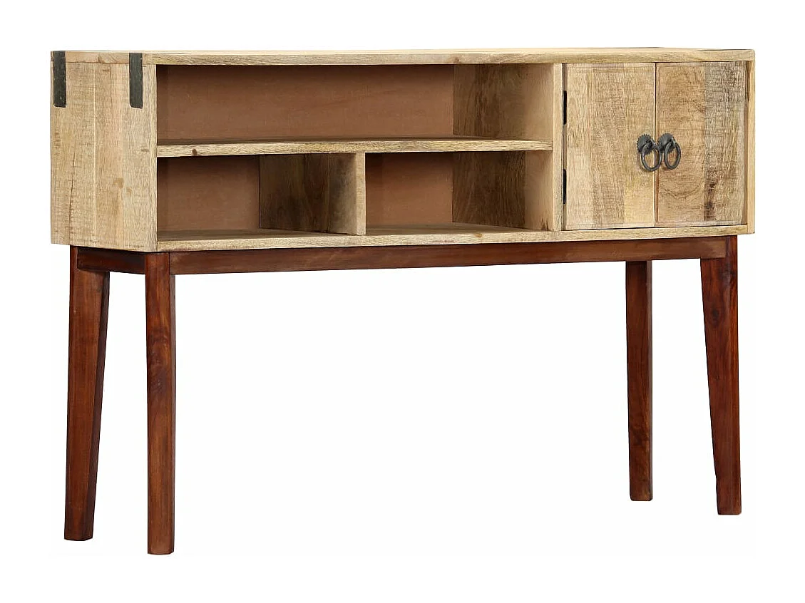 Mesa consola 115x30x76 cm Madera maciza de mango en bruto