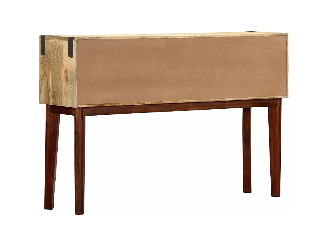 Consoletafel 115x30x76 cm Ruw massief mangohout