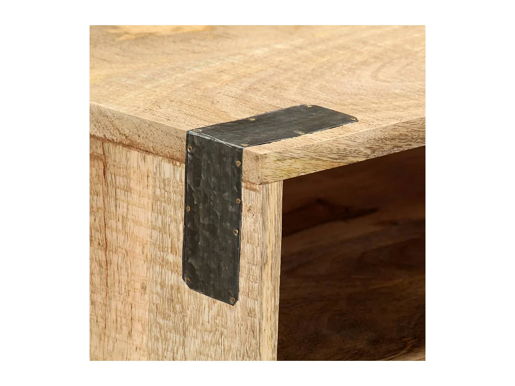 Consoletafel 115x30x76 cm Ruw massief mangohout