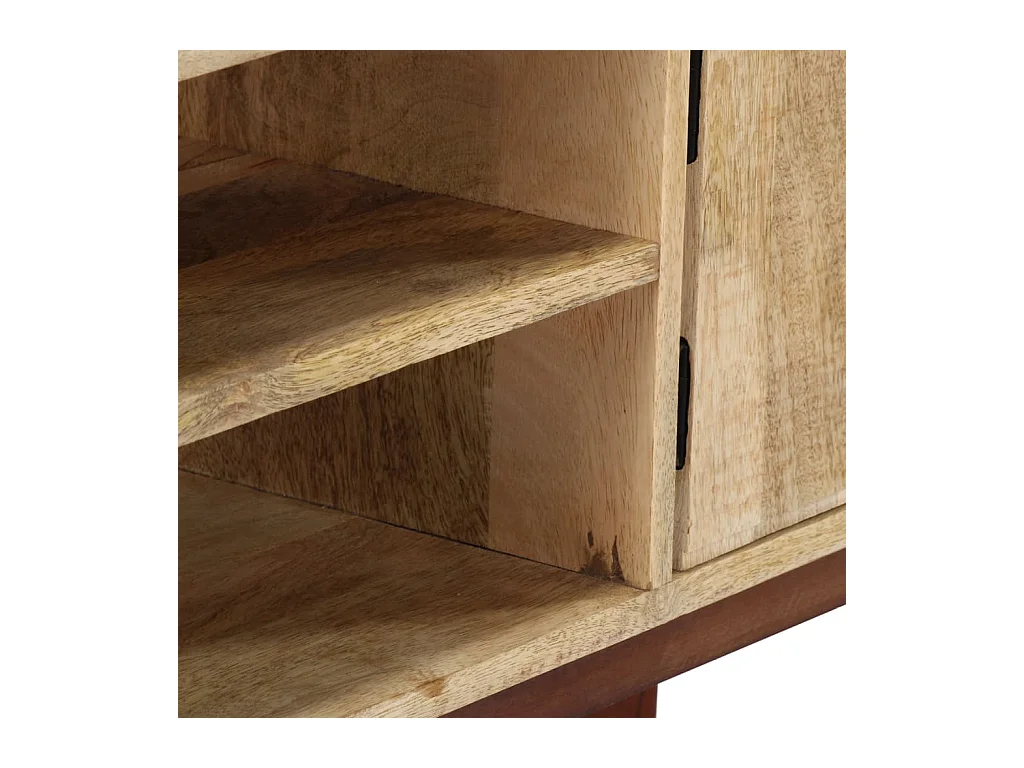 Consoletafel 115x30x76 cm Ruw massief mangohout