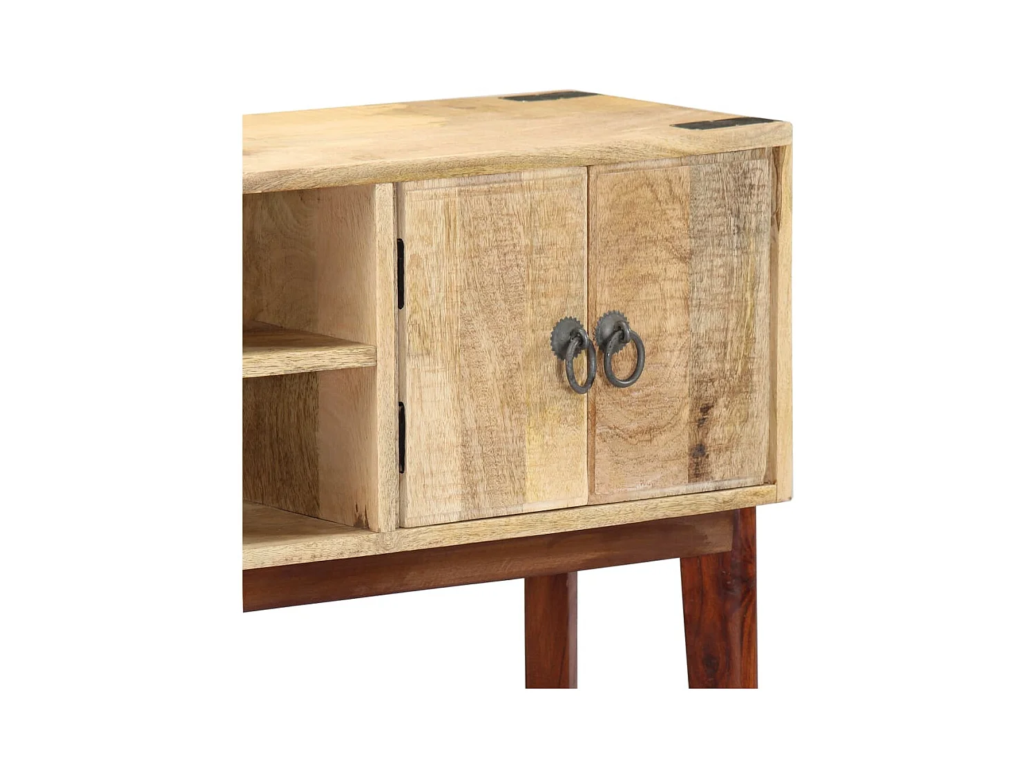 Consoletafel 115x30x76 cm Ruw massief mangohout