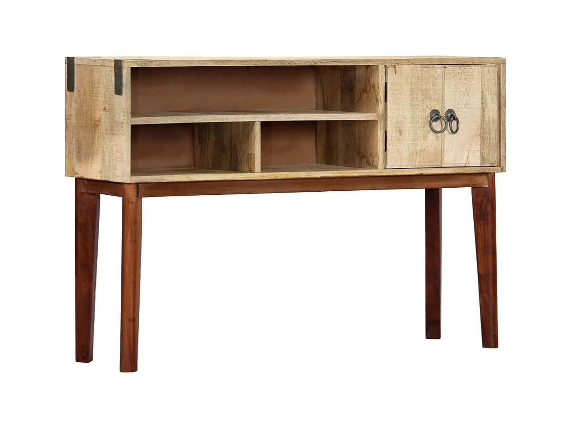 Consoletafel 115x30x76 cm Ruw massief mangohout
