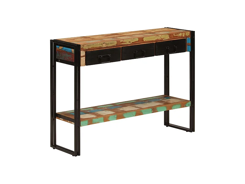 Konsolentisch 110x30x76 cm Massives Altholz