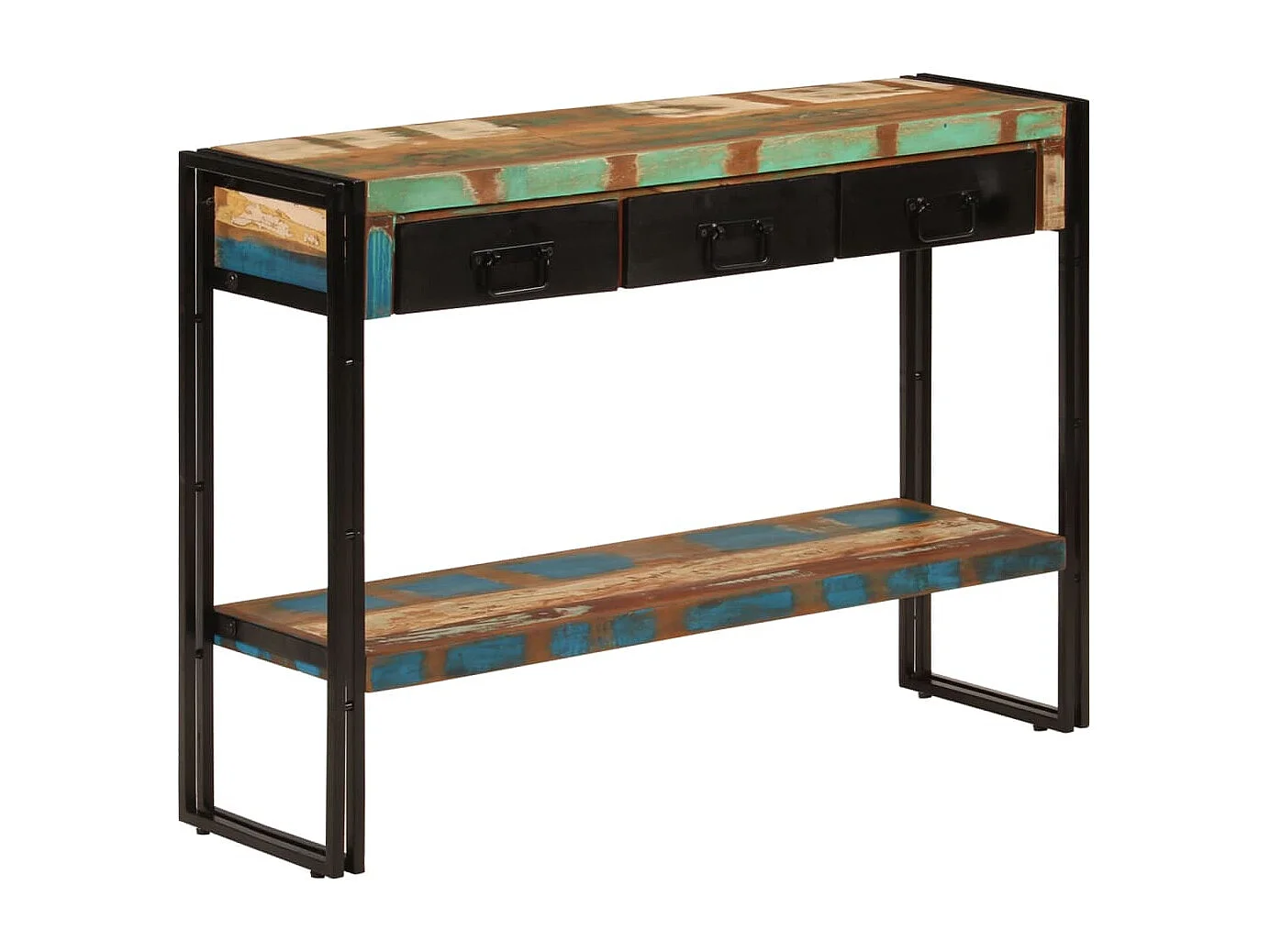 Table console 110x30x76 cm Bois massif de récupération