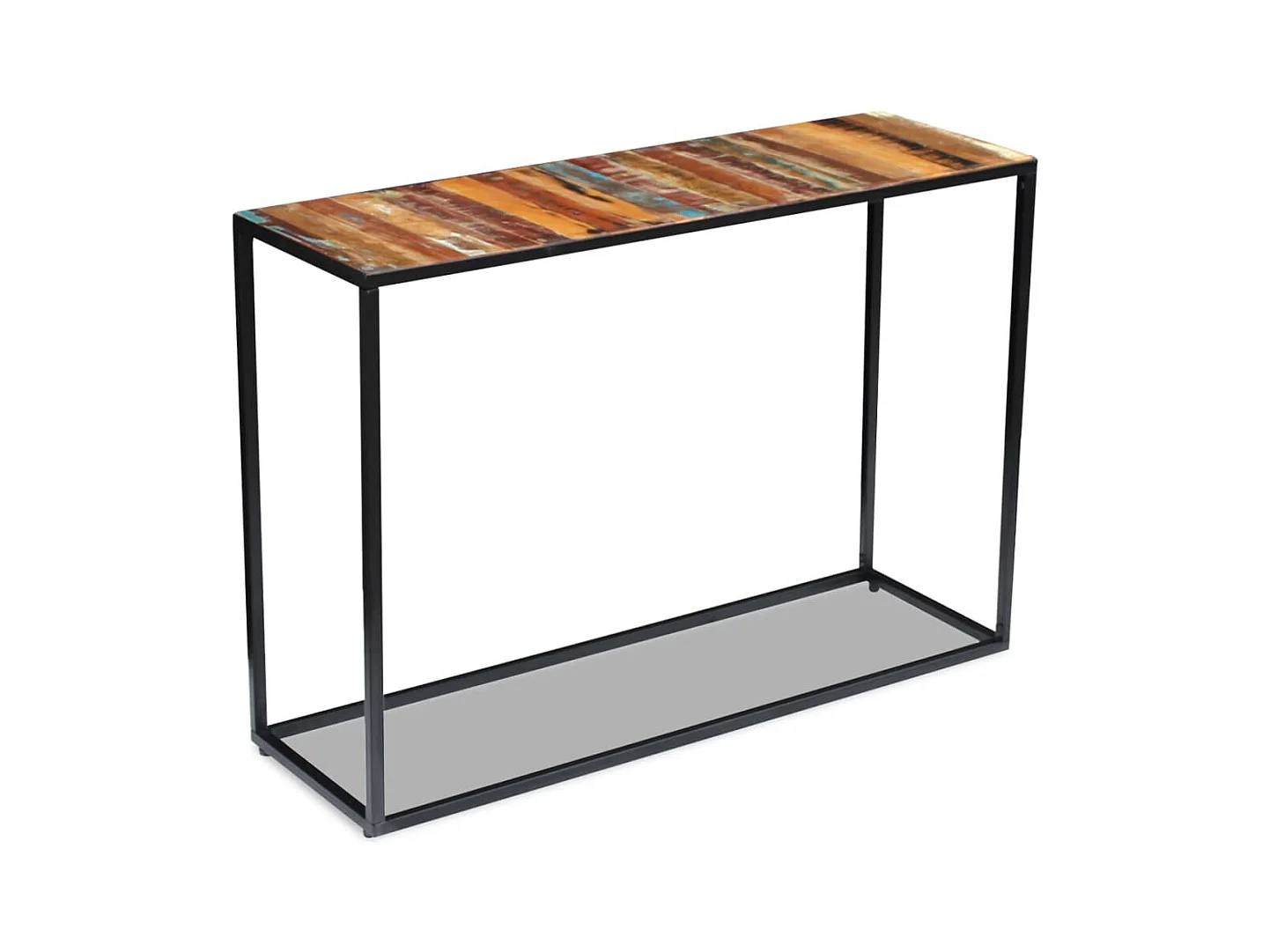 Table console Bois de récupération massif 110 x 35 x 76 cm