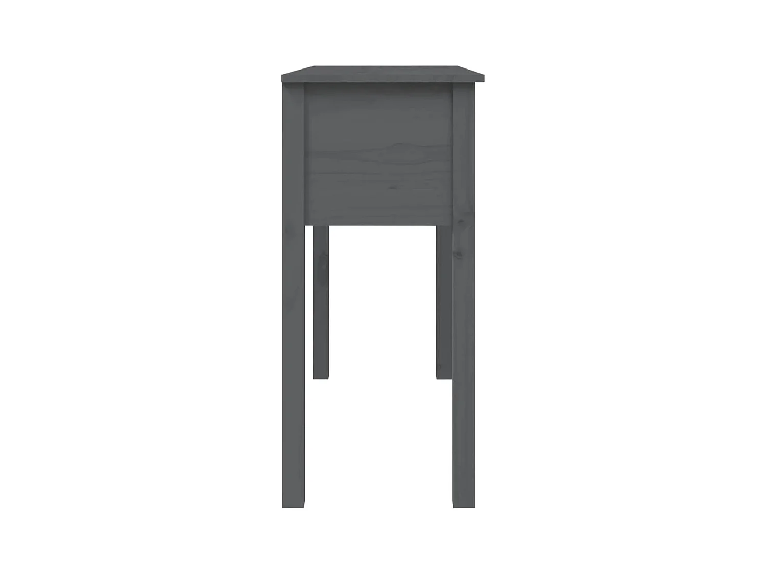 Table console Gris 100x35x75 cm Bois massif de pin