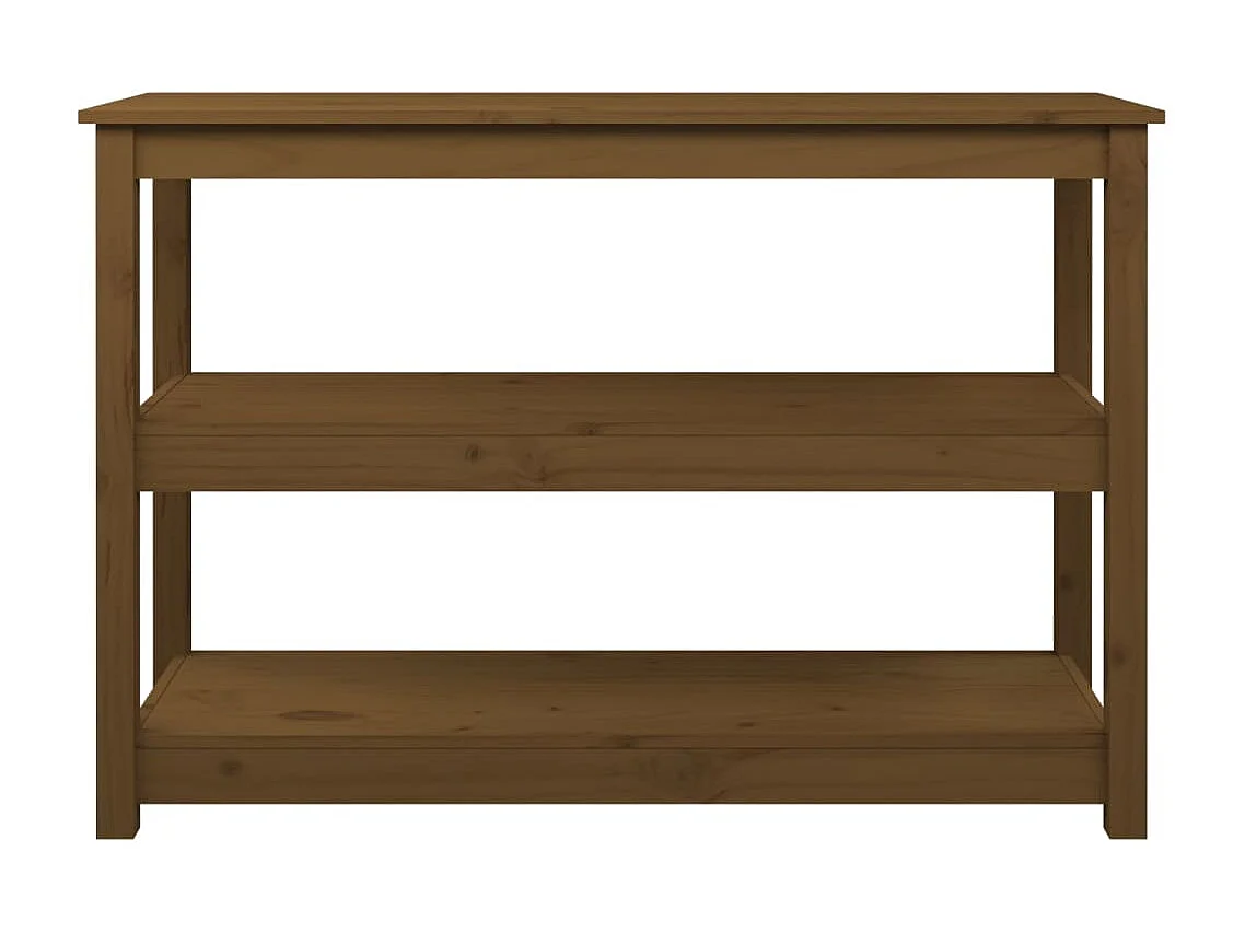 Consoletafel Honingbruin 110x40x74 cm Massief grenenhout