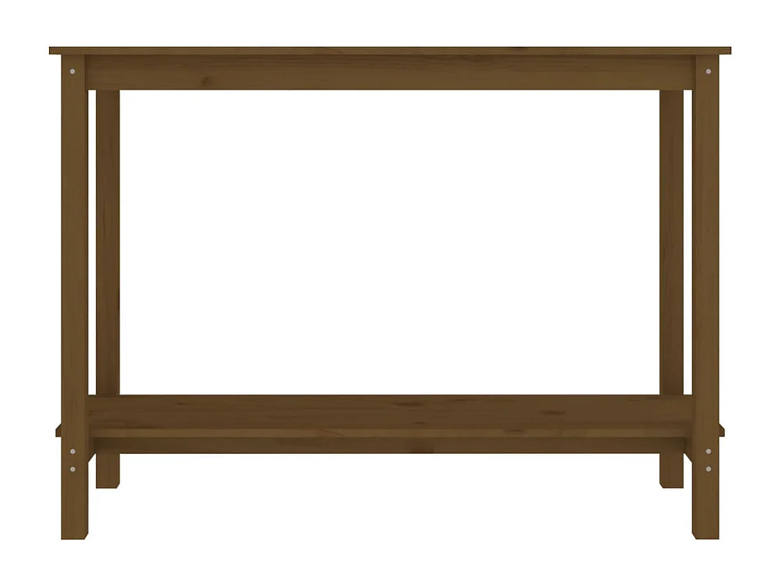 Consoletafel Honingbruin 110x40x80 cm Massief grenenhout