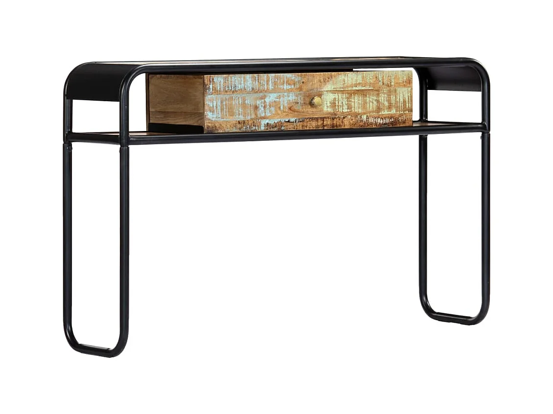 Table console 118 x 30 x 75 cm Bois de récupération massif