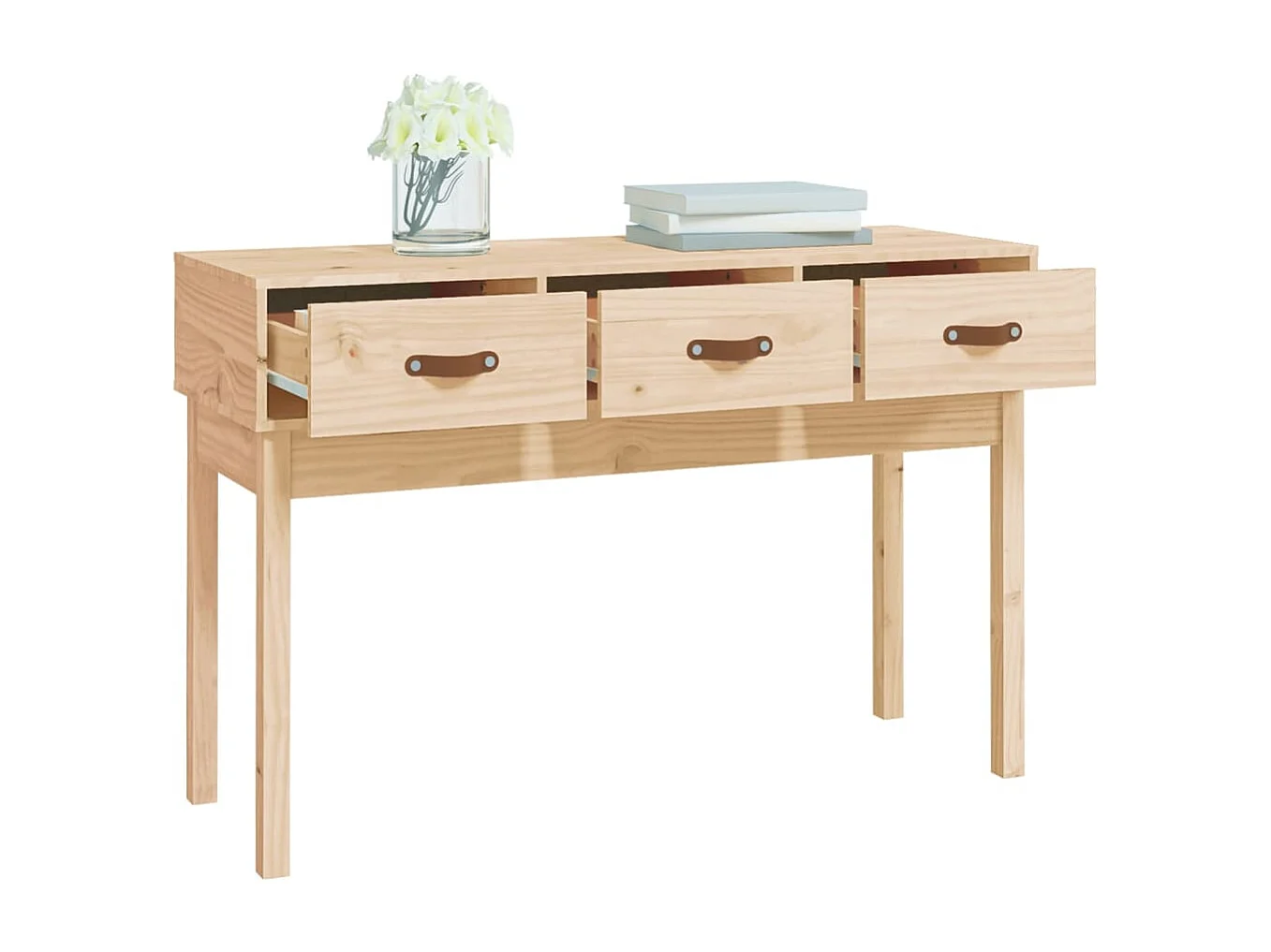 Consoletafel 114x40x75 cm Massief grenenhout