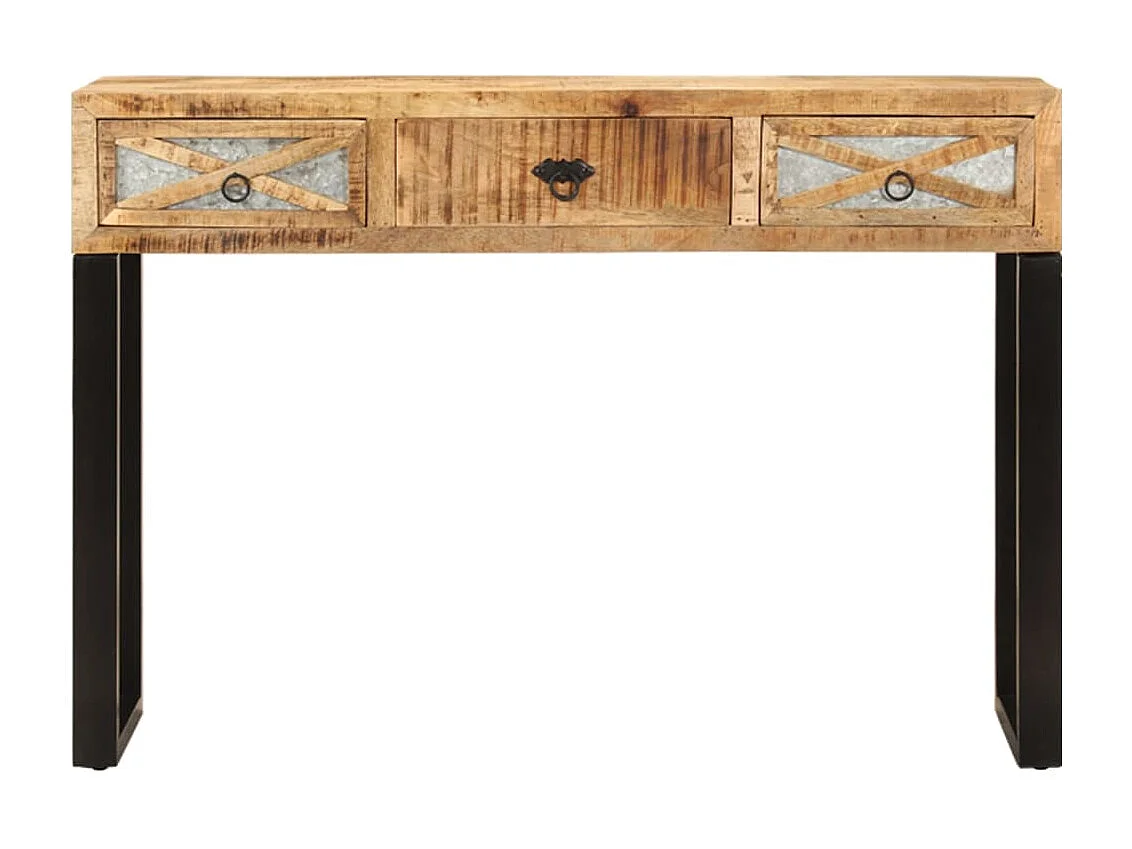 Table console 110 x 30 x 76 cm Bois de manguier massif