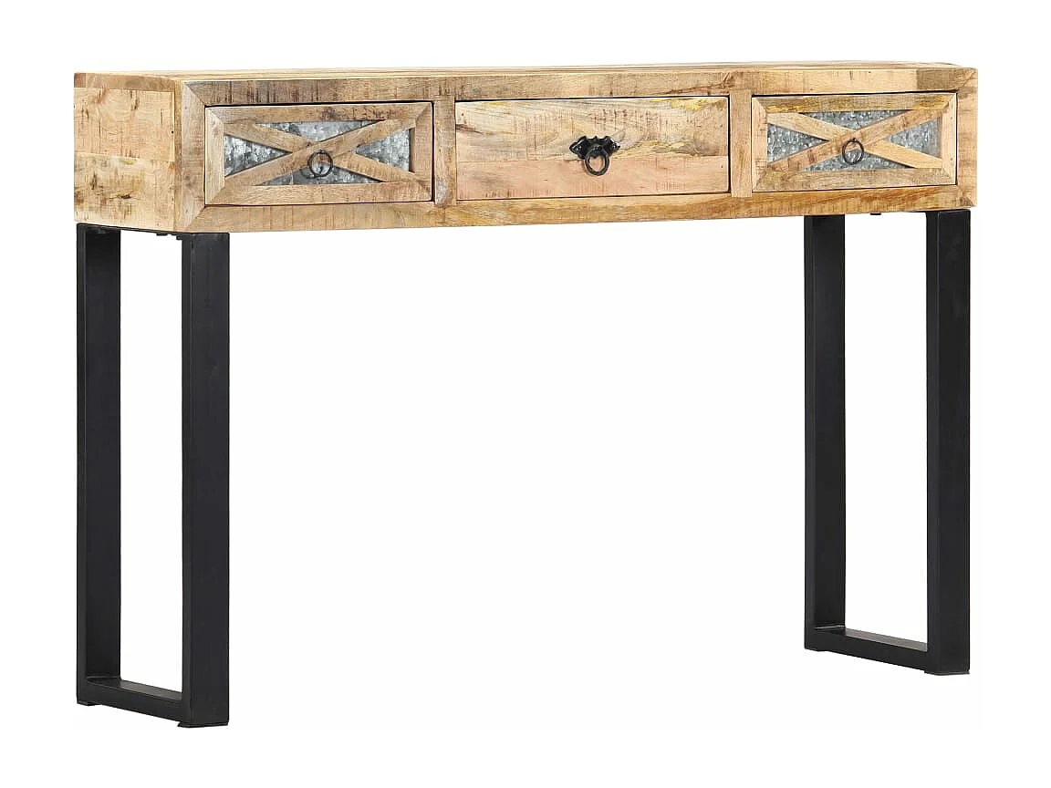 Table console 110 x 30 x 76 cm Bois de manguier massif