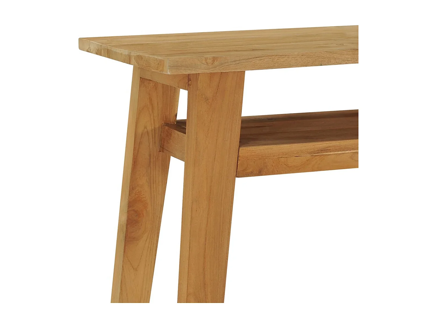 Consoletafel 120x35x75 cm Massief teakhout