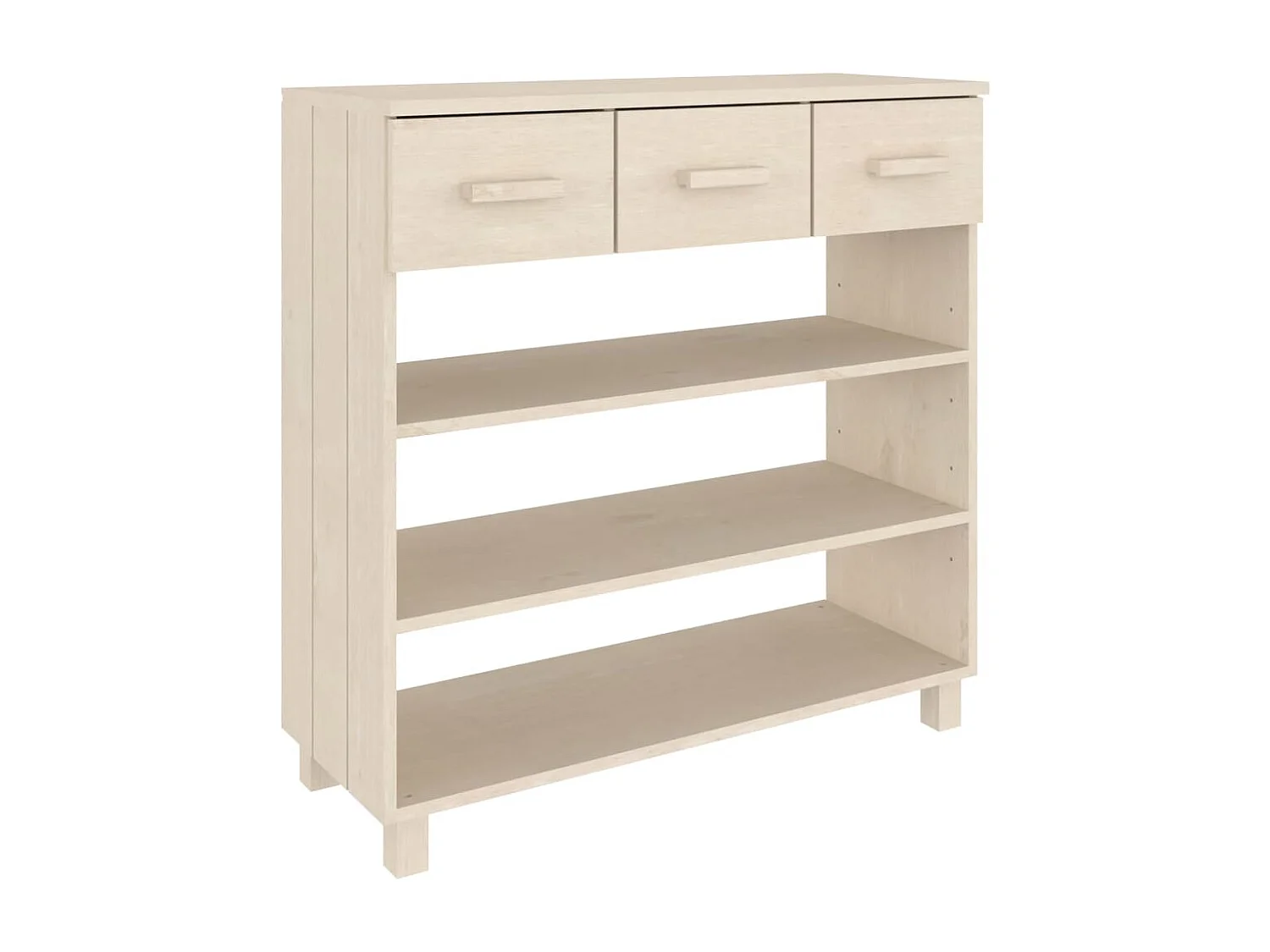 Mesa consolas HAMAR Castanho mel 90x35x90 cm Madeira maciça de pinho