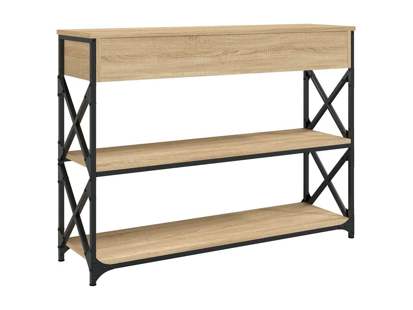 Consolle in rovere Sonoma 100x28x75 cm in derivati del legno